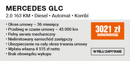 Mercedes GLC wynajem długoterminowy